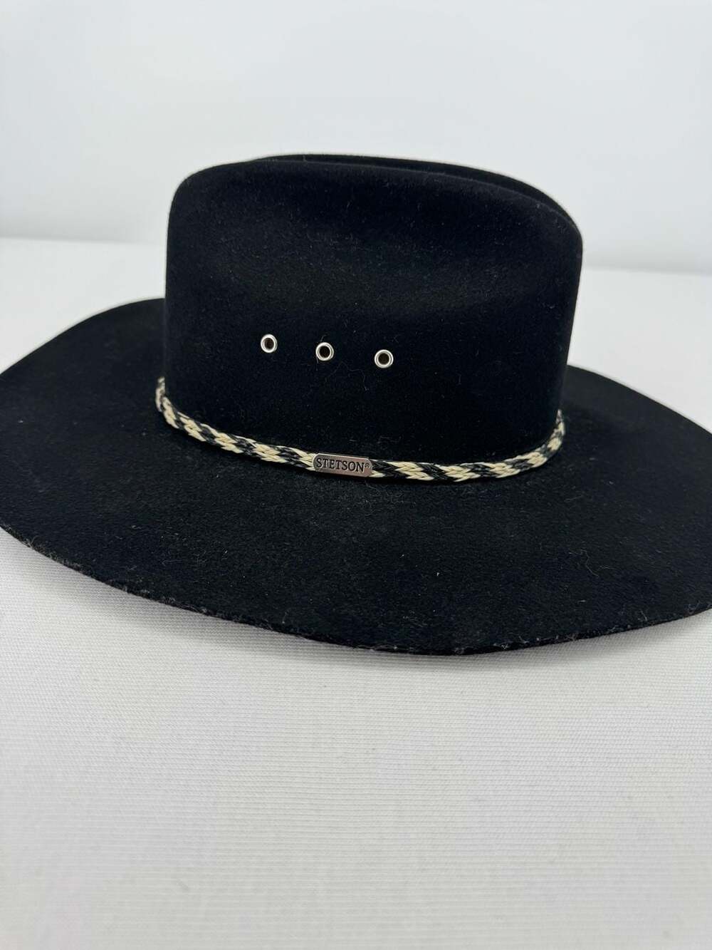 Stetson Black Wool Felt Cowboy Hat